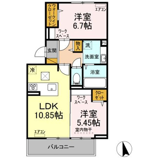 【間取り】 | D-roomちはら台Ｅ