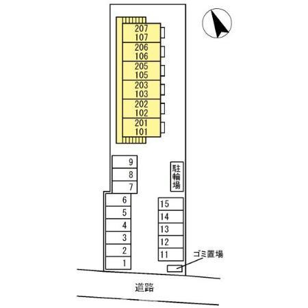 エクセルヤマの区画図