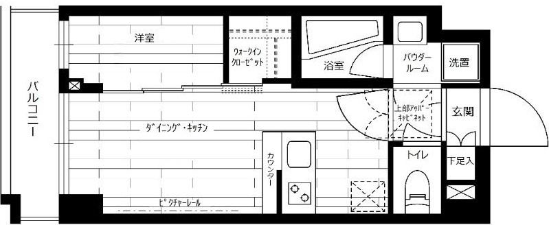 グランドコンシェルジュ三宿アジールコートの間取り|間取りです。