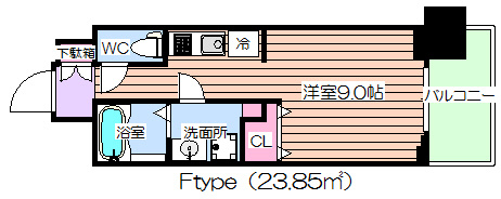 【間取り】 | エス・キュート梅田中崎町