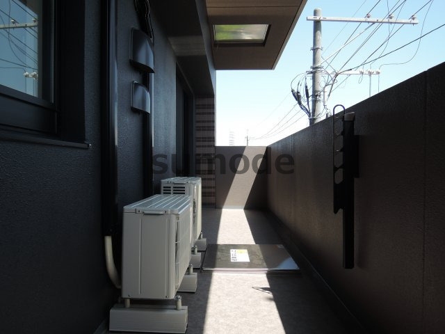 高槻市野田１丁目の賃貸マンションのバルコニー