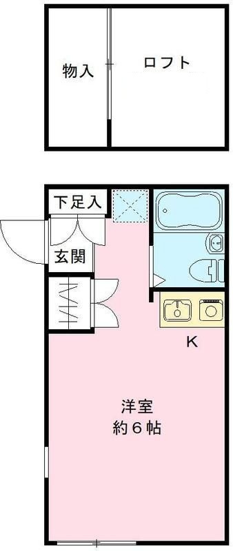 キャッスル青木の間取り|間取りです。