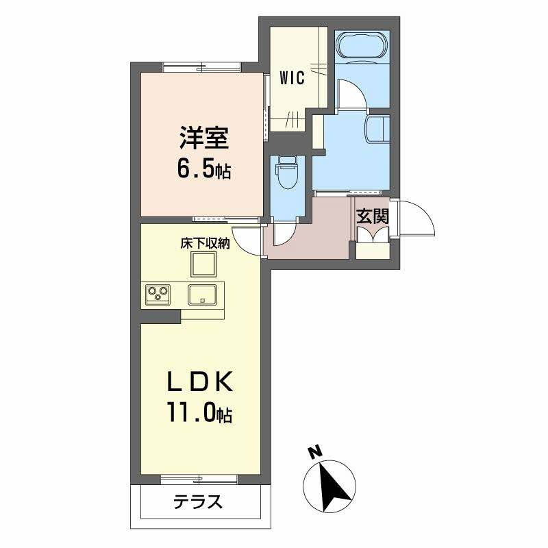 シャーメゾンコンソラータの間取り