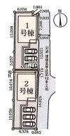 鴻巣大間 第4 新築一戸建て　リーブルガーデン　01の区画図|1号棟
