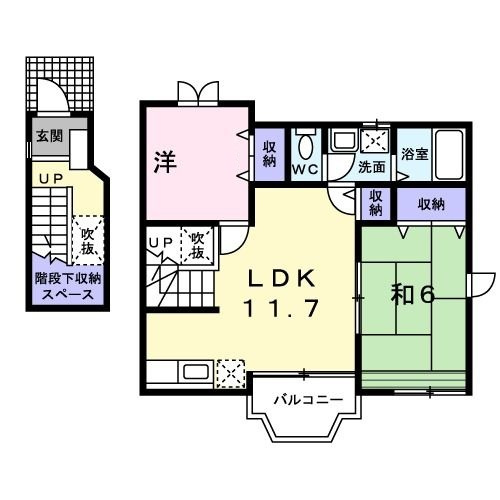 ラ・ポールの間取り|間取りです。