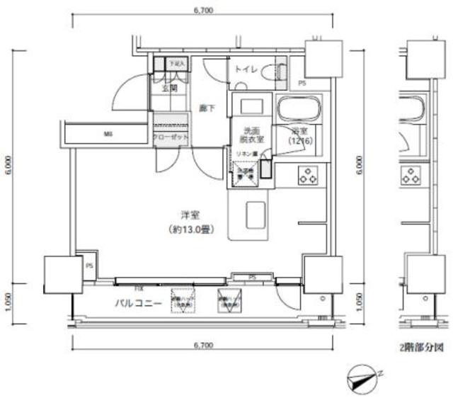 パークキューブ愛宕山タワーの間取り