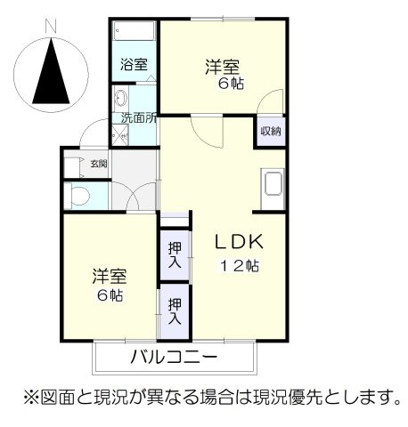 萬寿シティBの間取り