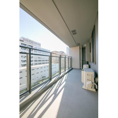千代田区富士見２丁目の賃貸マンションのバルコニー