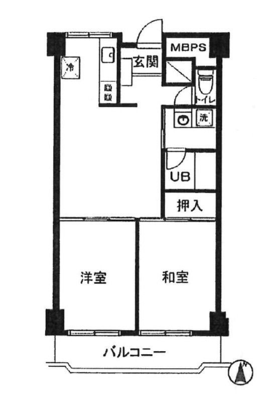 平井ホワイトハイツの間取り
