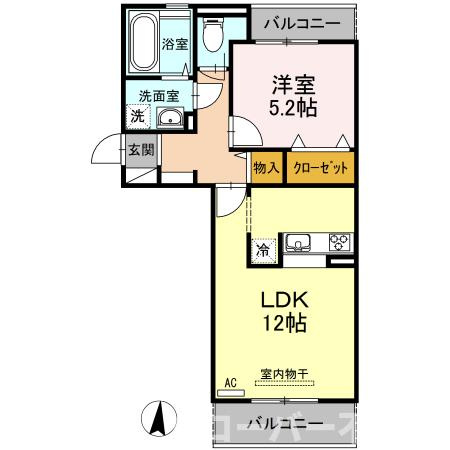 サンライズ豊益 築港町の間取り