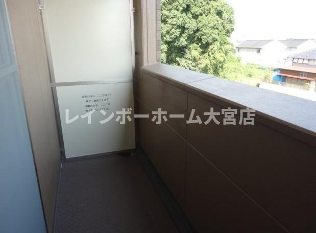 ベルグラース西大宮のバルコニー