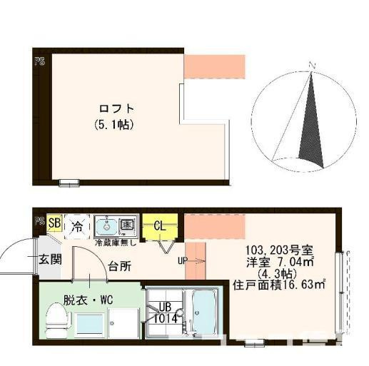 【間取り】 | ハーモニーテラス梅島Ⅴ