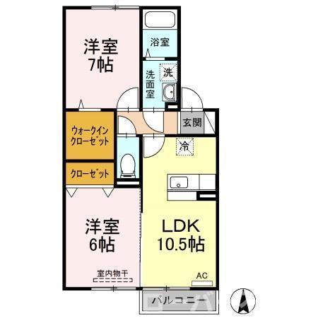 シャインポート屋島G・H棟 H棟の間取り
