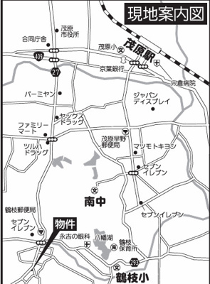 【地図】 | 茂原市台田　売店舗