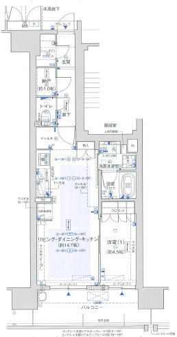 ジオ福島野田The Marksの間取り