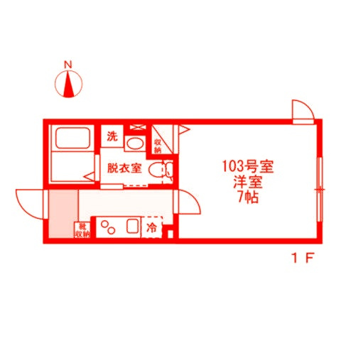 藤沢市高倉のアパートの間取り
