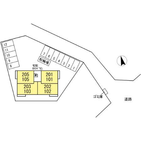ビアンフェの区画図