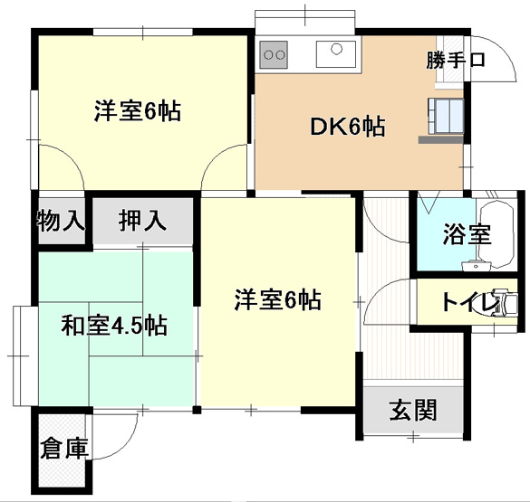 【間取り】 | 大井貸家
