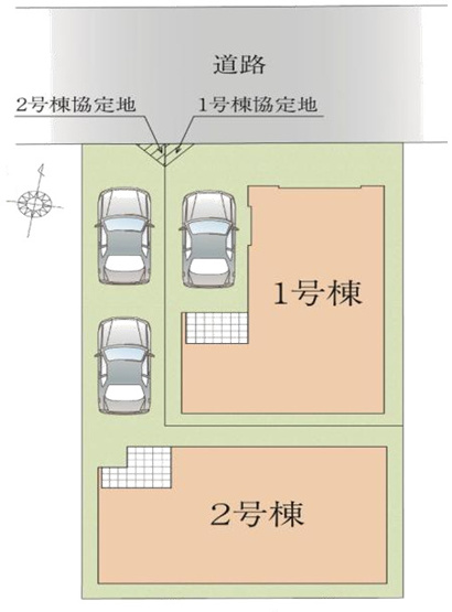 【区画図】 | 平塚市黒部丘　全２棟　新築住宅