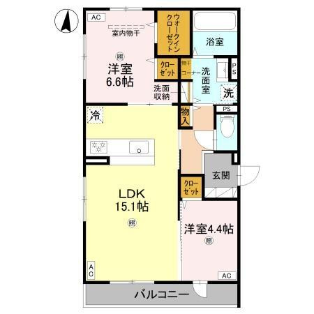 ドゥジエム高石の間取り