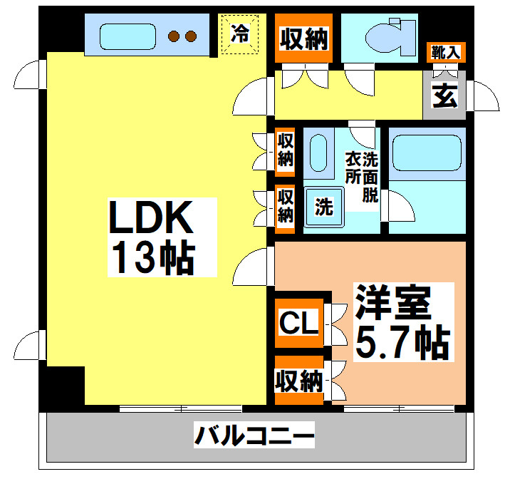 三鷹市下連雀３丁目の賃貸マンションの間取り