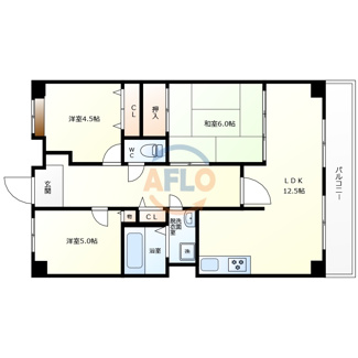 【間取り】 | レジェロ住之江 | レジェロ住之江　間取り