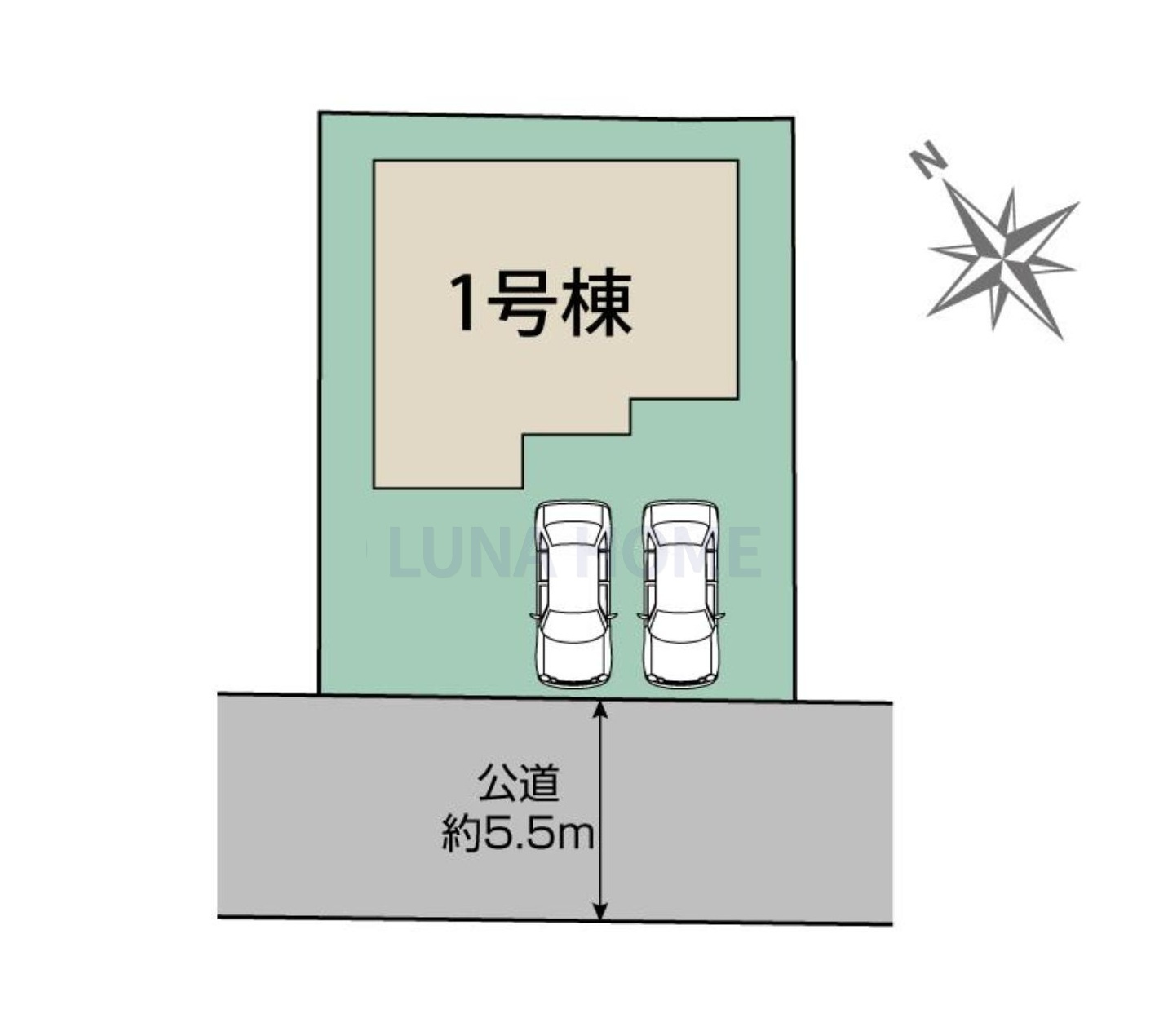 牛久市牛久町3期　新築戸建の区画図
