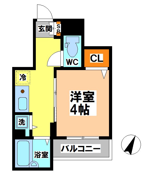 武蔵野市西久保１丁目の賃貸マンションの間取り