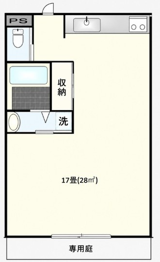 太陽の森マンションパート101【仲介手数料：50％OFF】対象物件！の間取り