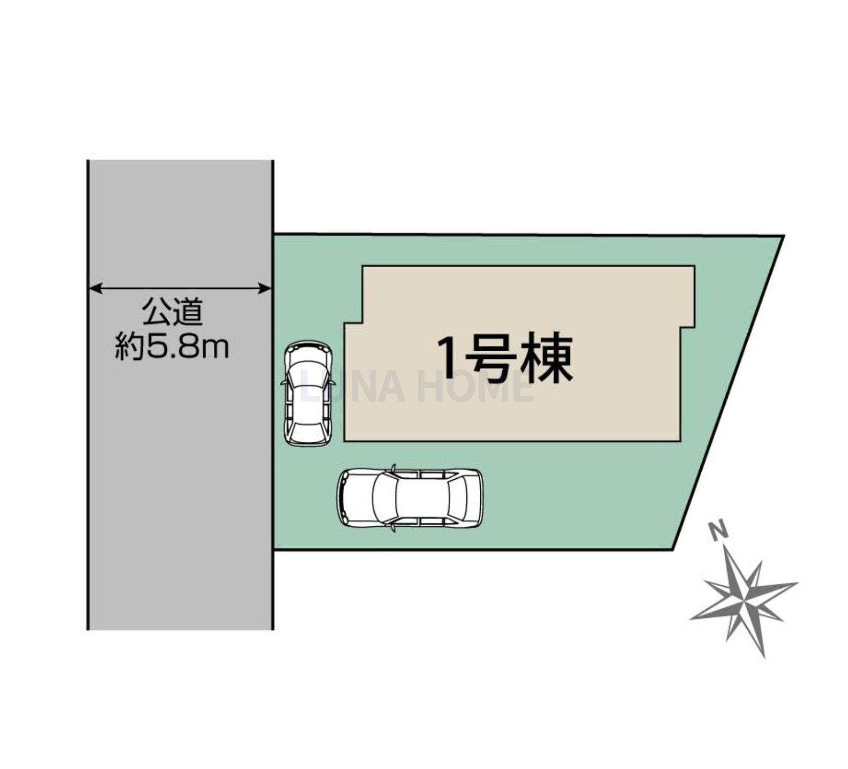 牛久市田宮町17期　新築戸建の区画図