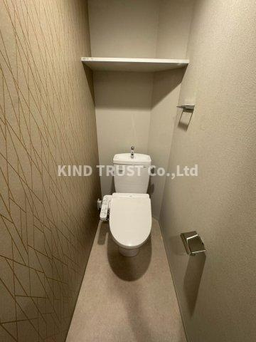 ミラージュパレス新梅田Cieloのトイレ|落ち着いた色調のトイレです