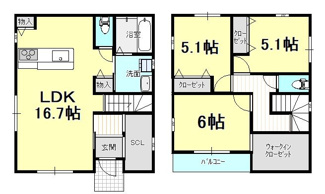 【間取り】 | 新築戸建　東長戸3丁目