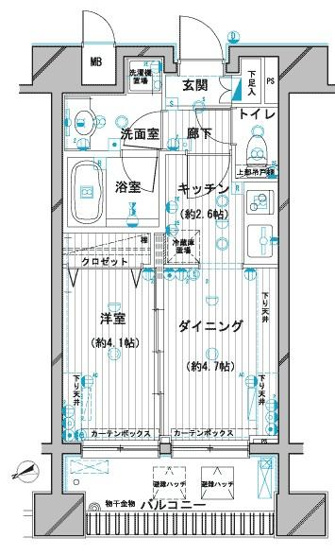 【間取り】 | デュオ・スカーラ蒲田Ⅱ