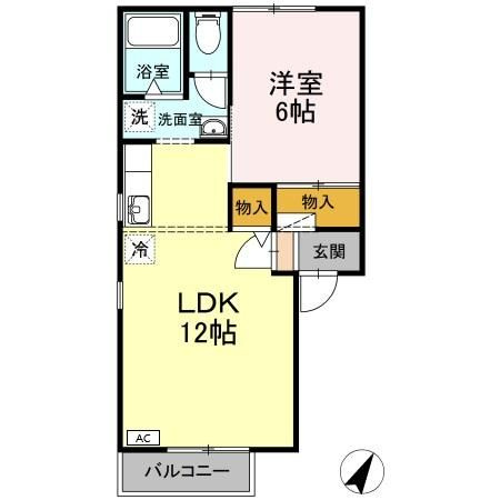 スカイハイツＭの間取り