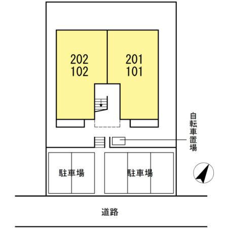 スカイハイツＭの区画図