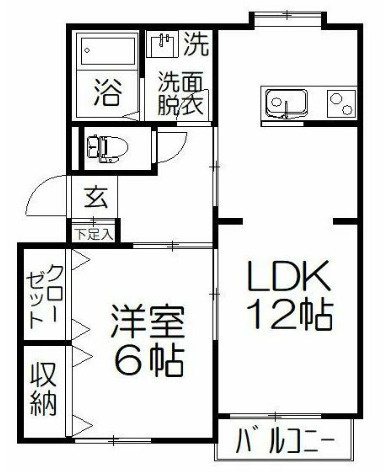 クレール弥生の間取り