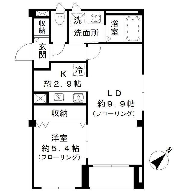 ラシーネ扇　アイリスの間取り