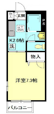 バースプレイスの間取り|間取りです。