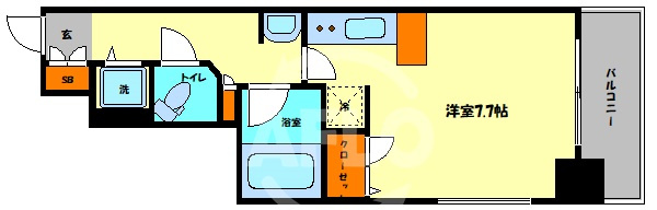 アーデン堺筋本町の間取り|アーデン堺筋本町　間取り