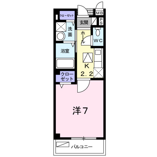 アンソレイエの間取り