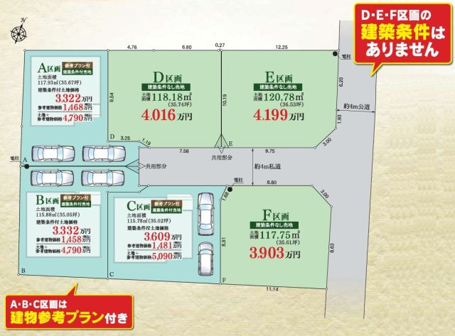 【土地図】 | 大和市南林間7丁目 売地 全6区画