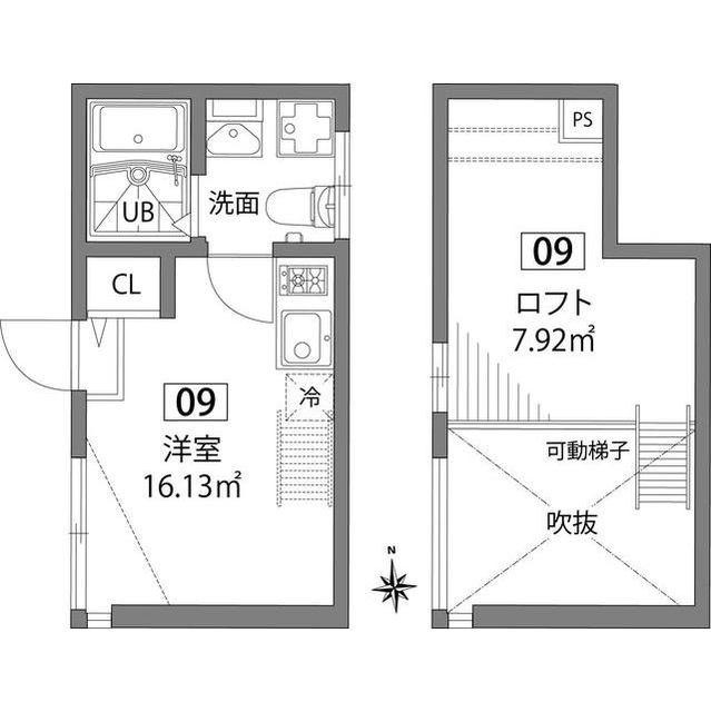 グランエッグス梅ヶ丘Wの間取り|間取り図
