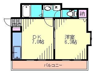 サンフラットあけぼの初音の間取り