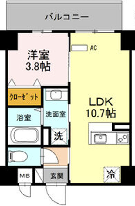 アヴニール東三国の間取り