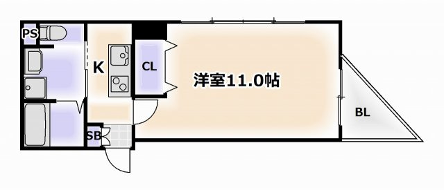 【間取り】 | ルーセントオーデン難波