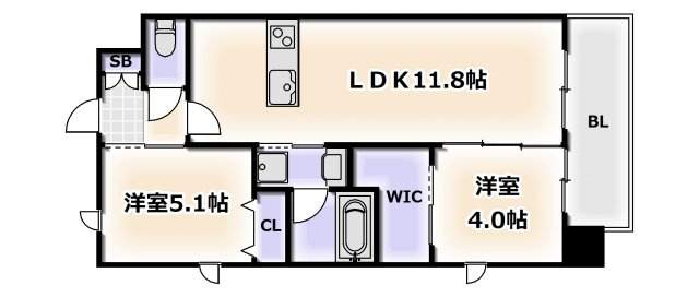 【間取り】 | ＡＴＫレジデンスなんば