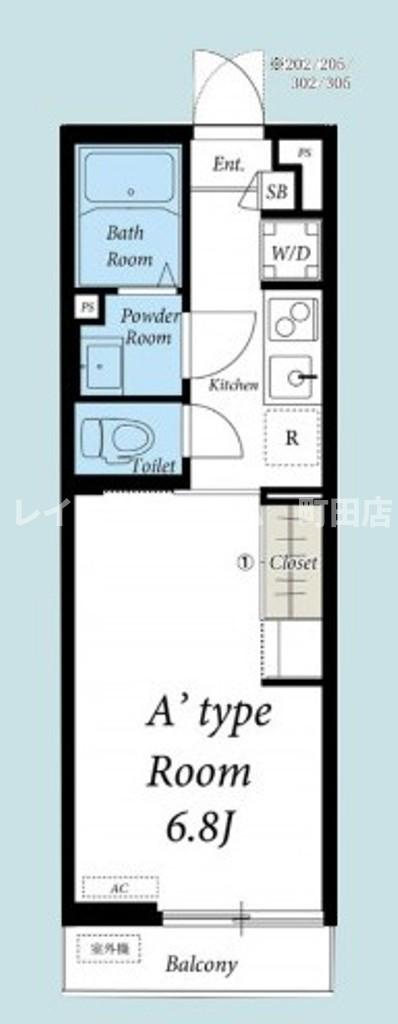 リブリ・湘南台※初期費用分割あと払いサービス利用可能の間取り