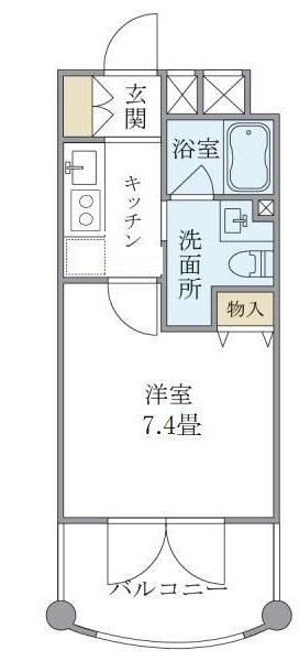 ユンヌフィーユの間取り|間取りです。