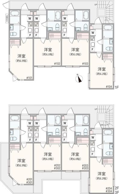 アザーレ・パッシオ元住吉の間取り