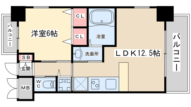 【間取り】 | スプランディッド新大阪キャトル